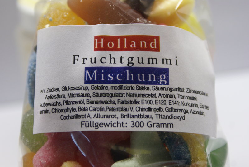 Holland-Fruchtgummi Mischung