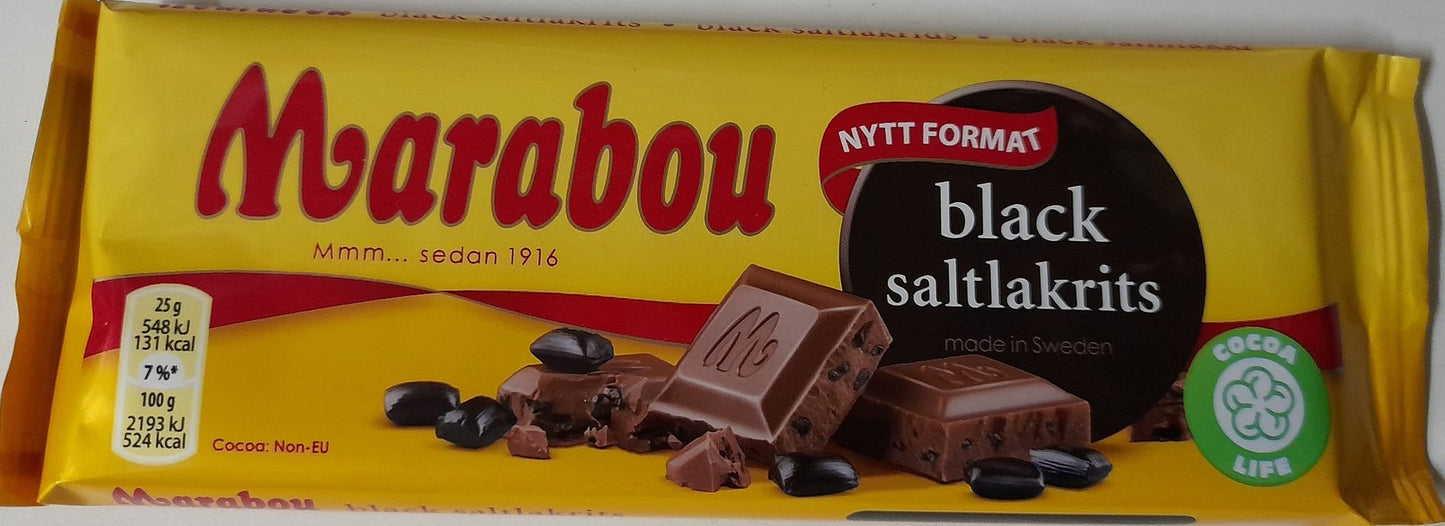 Marabou Black Saltlakrits