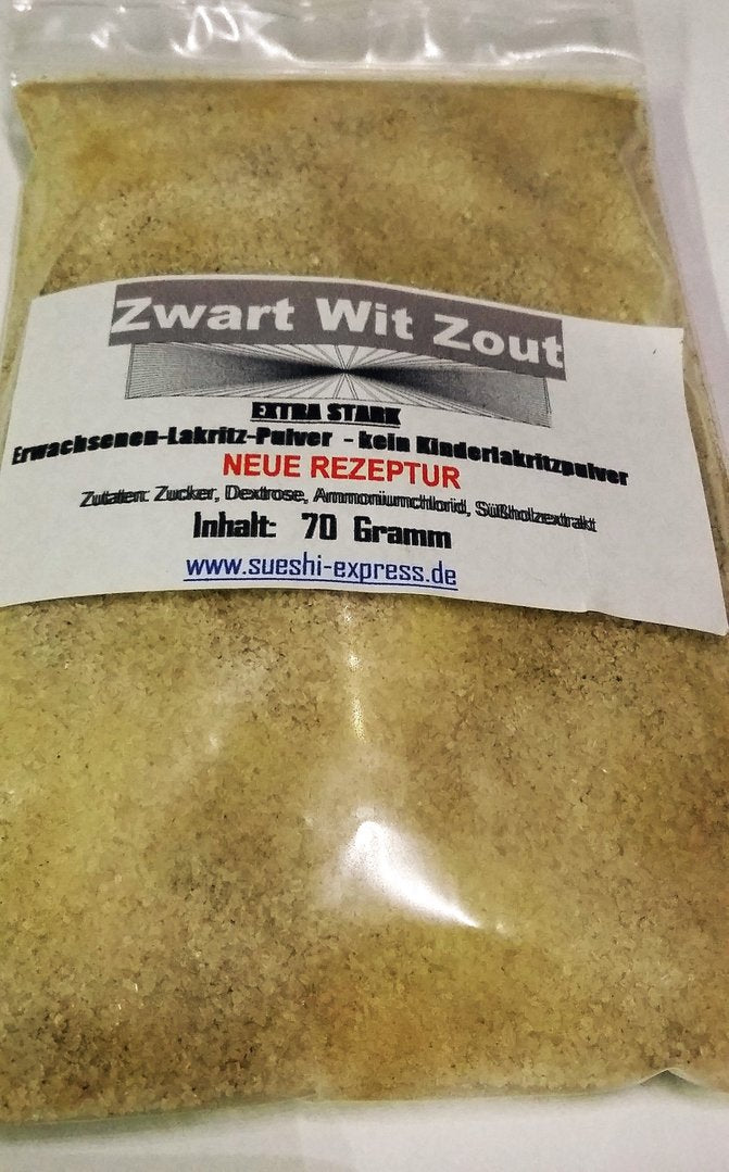 ZWART WIT ZOUT Lakritz-Pulver salzig